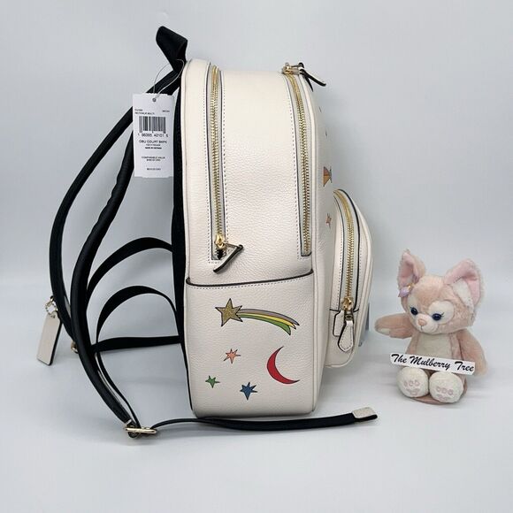 Coach X Observed By Us Court Leather Backpack CU389 Star moon Sun Satellite NWT - Picture 6 of 11